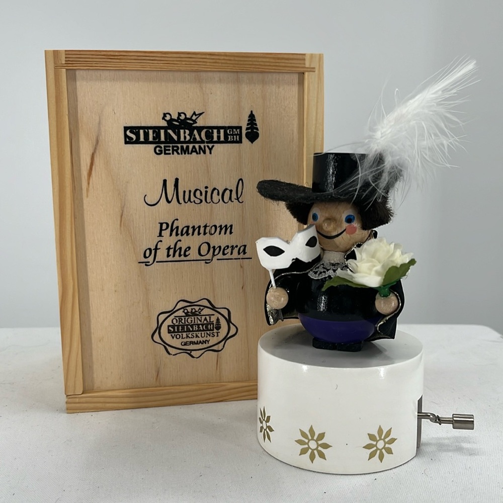 NIB Steinbach Music Box - Phantom of the Opera 5.5”
